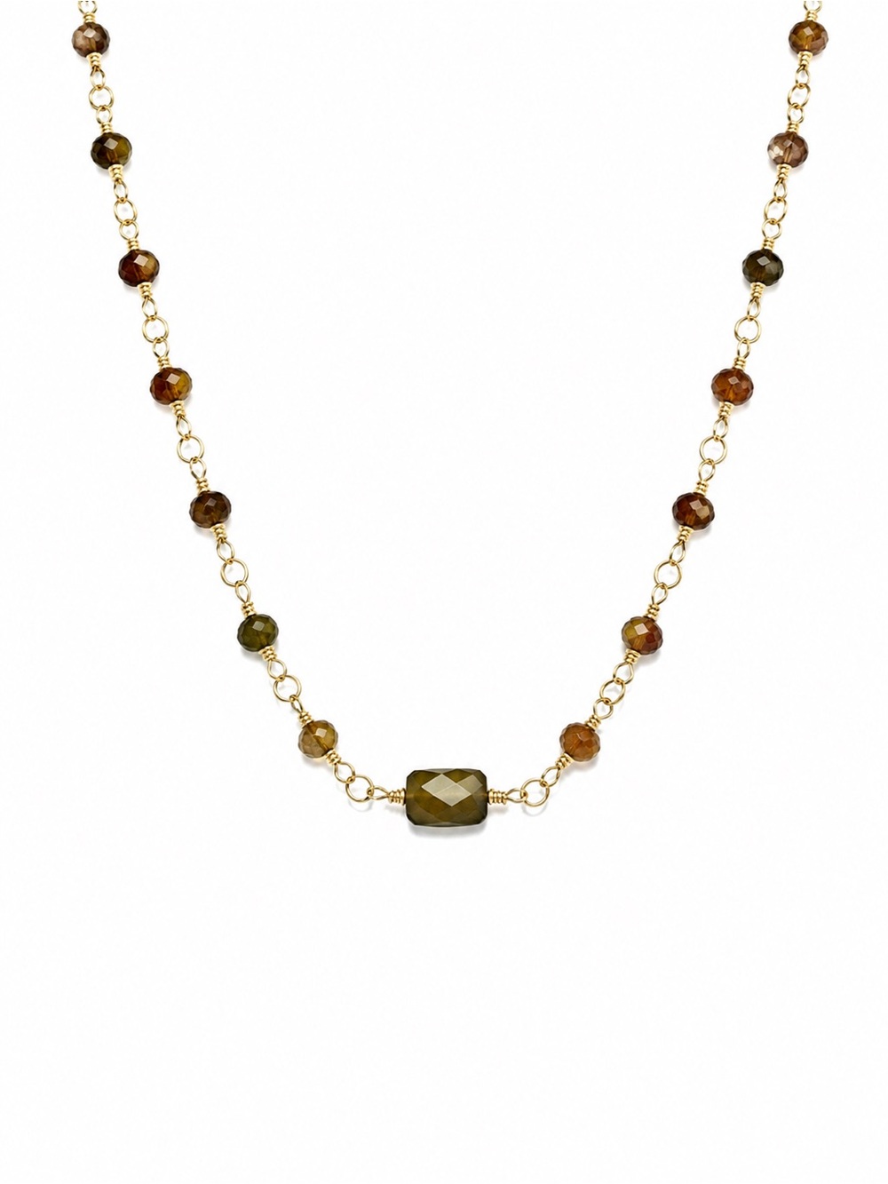 Andalusite Gold Filled Necklace (ALN8)